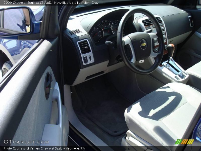 Navy Blue Metallic / Light Gray 2009 Chevrolet Equinox LT AWD