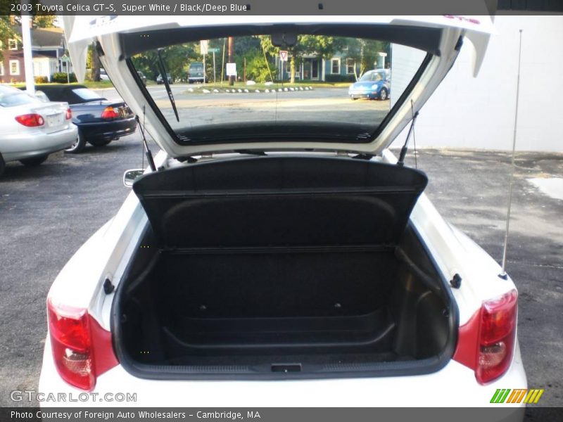 Super White / Black/Deep Blue 2003 Toyota Celica GT-S