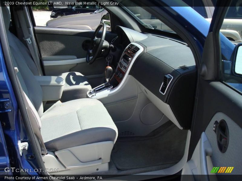 Navy Blue Metallic / Light Gray 2009 Chevrolet Equinox LT AWD