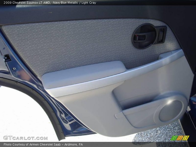 Navy Blue Metallic / Light Gray 2009 Chevrolet Equinox LT AWD