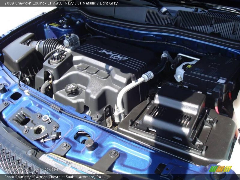 Navy Blue Metallic / Light Gray 2009 Chevrolet Equinox LT AWD