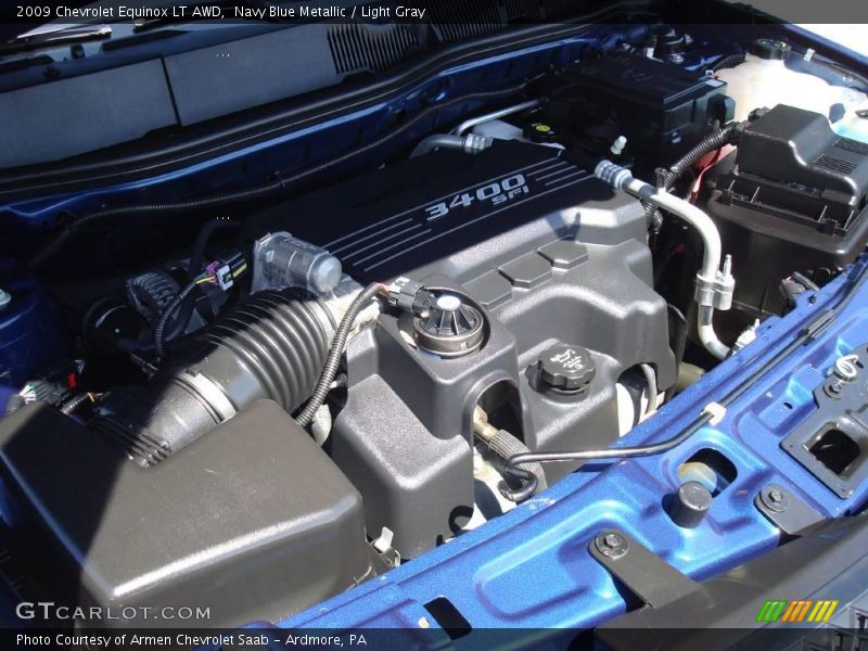 Navy Blue Metallic / Light Gray 2009 Chevrolet Equinox LT AWD