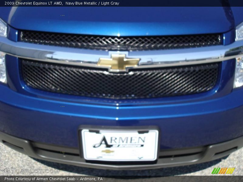 Navy Blue Metallic / Light Gray 2009 Chevrolet Equinox LT AWD