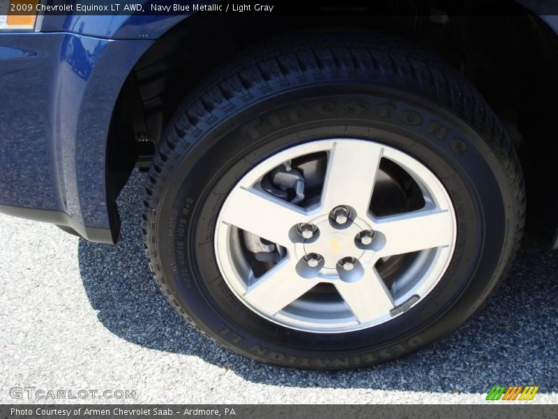 Navy Blue Metallic / Light Gray 2009 Chevrolet Equinox LT AWD
