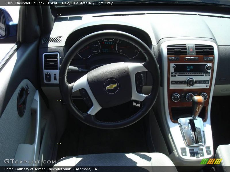 Navy Blue Metallic / Light Gray 2009 Chevrolet Equinox LT AWD