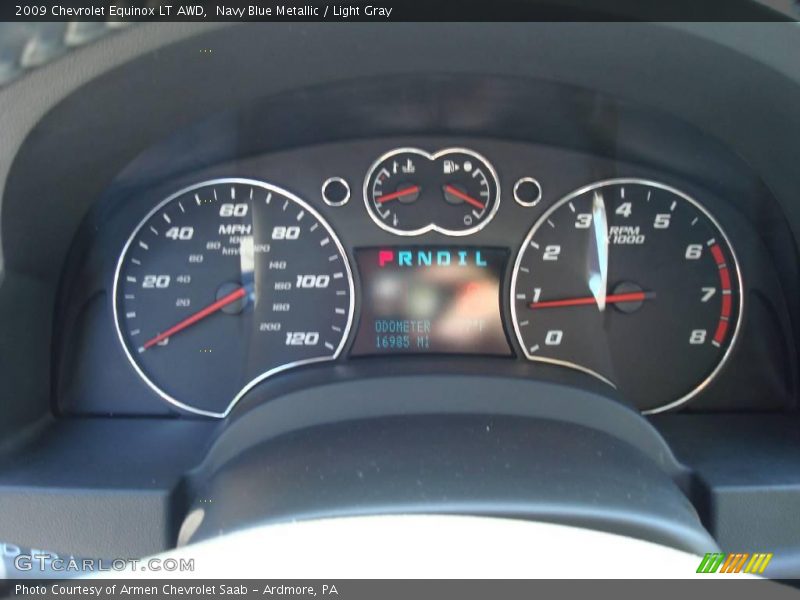 Navy Blue Metallic / Light Gray 2009 Chevrolet Equinox LT AWD