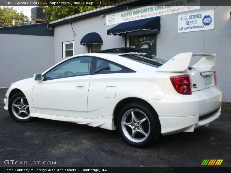 Super White / Black/Deep Blue 2003 Toyota Celica GT-S