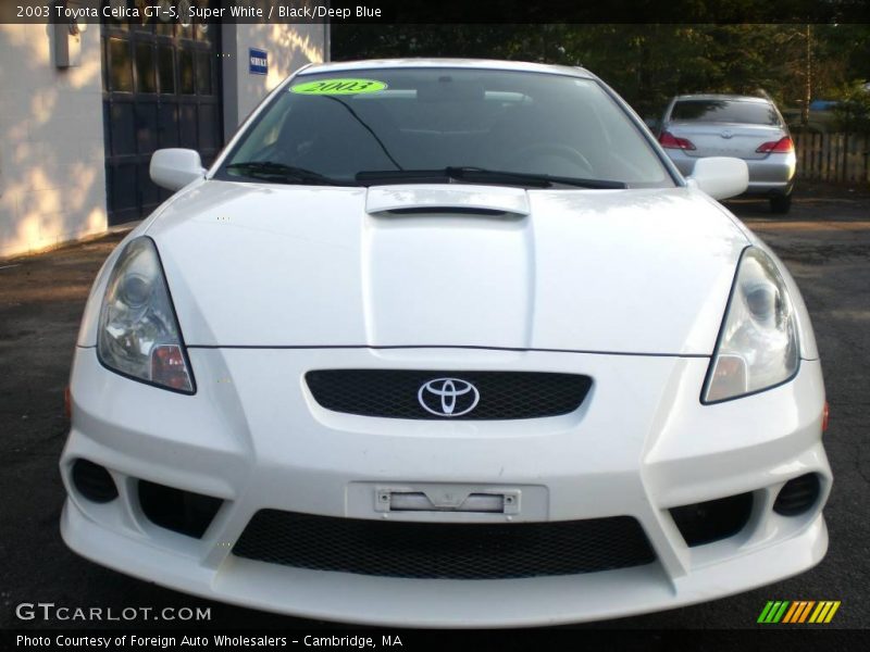 Super White / Black/Deep Blue 2003 Toyota Celica GT-S