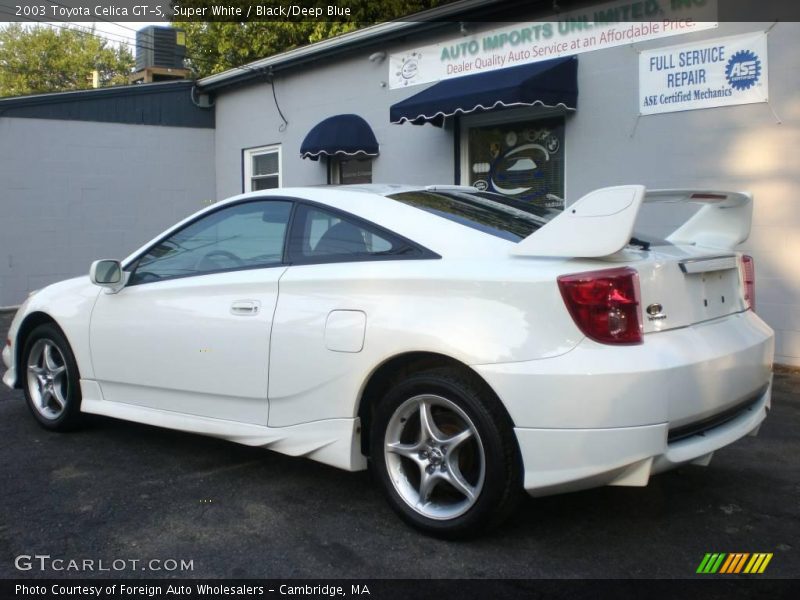 Super White / Black/Deep Blue 2003 Toyota Celica GT-S