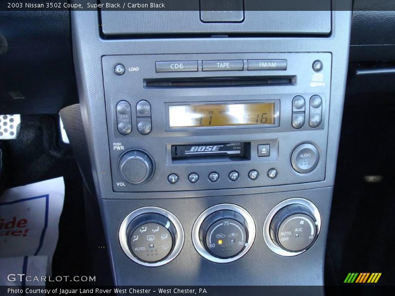 Super Black / Carbon Black 2003 Nissan 350Z Coupe