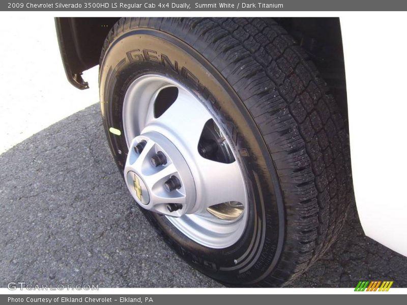 Summit White / Dark Titanium 2009 Chevrolet Silverado 3500HD LS Regular Cab 4x4 Dually
