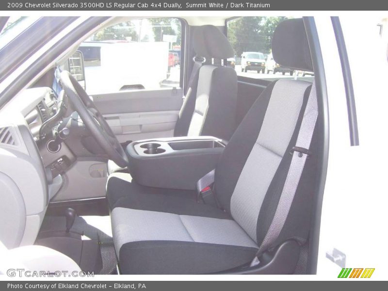 Summit White / Dark Titanium 2009 Chevrolet Silverado 3500HD LS Regular Cab 4x4 Dually