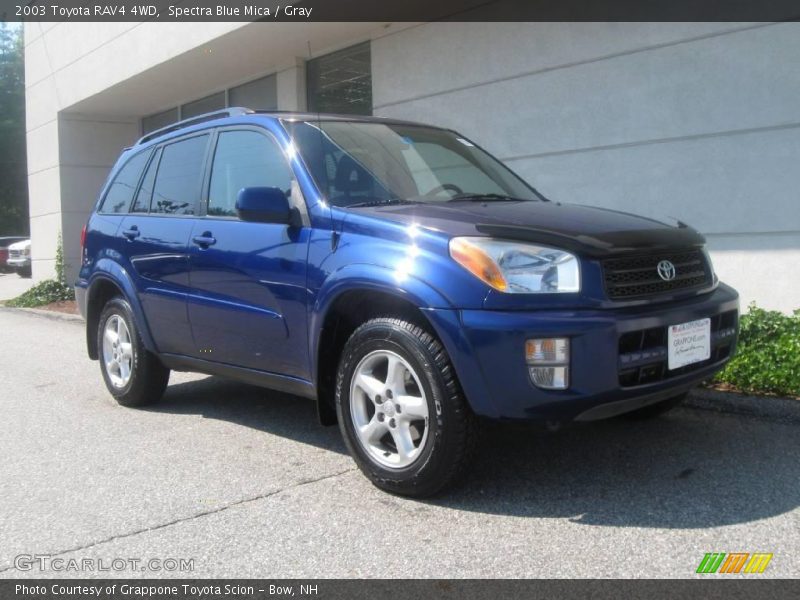 Spectra Blue Mica / Gray 2003 Toyota RAV4 4WD