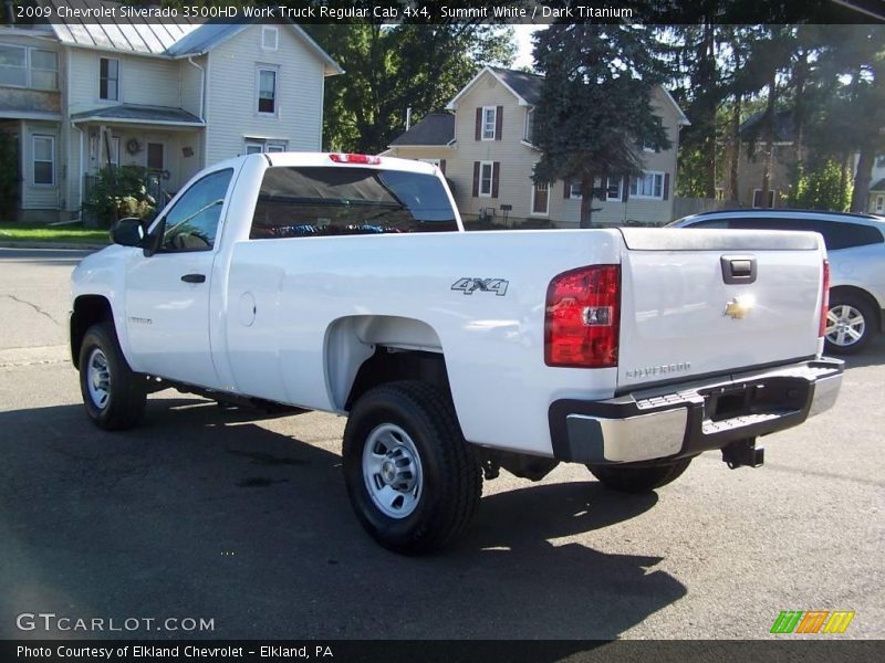 Summit White / Dark Titanium 2009 Chevrolet Silverado 3500HD Work Truck Regular Cab 4x4