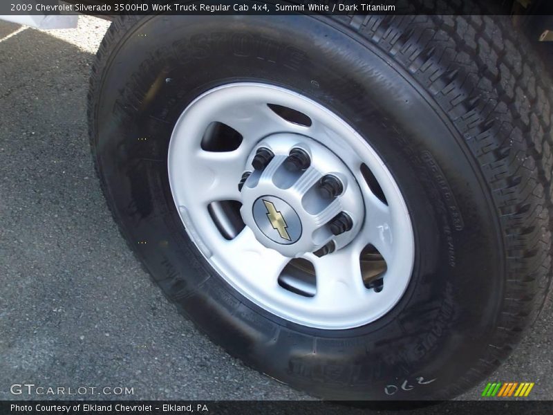 Summit White / Dark Titanium 2009 Chevrolet Silverado 3500HD Work Truck Regular Cab 4x4