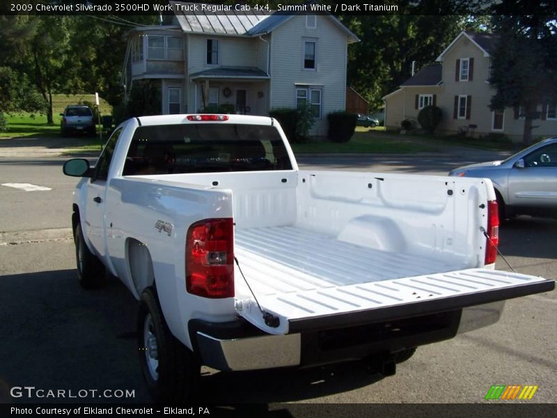 Summit White / Dark Titanium 2009 Chevrolet Silverado 3500HD Work Truck Regular Cab 4x4