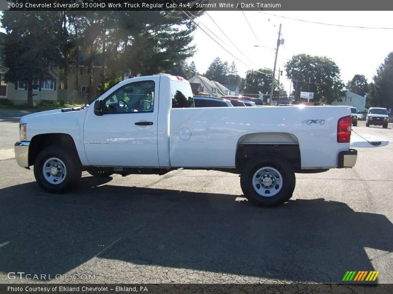 Summit White / Dark Titanium 2009 Chevrolet Silverado 3500HD Work Truck Regular Cab 4x4
