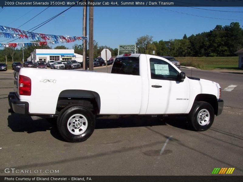 Summit White / Dark Titanium 2009 Chevrolet Silverado 3500HD Work Truck Regular Cab 4x4