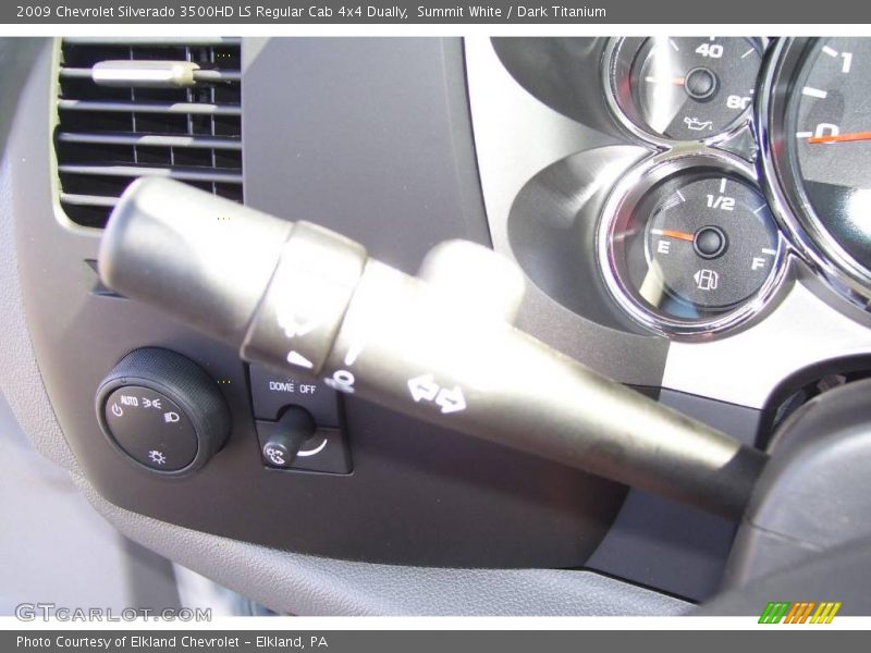 Summit White / Dark Titanium 2009 Chevrolet Silverado 3500HD LS Regular Cab 4x4 Dually