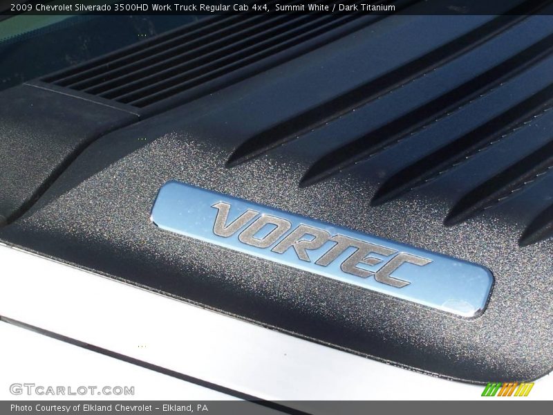 Summit White / Dark Titanium 2009 Chevrolet Silverado 3500HD Work Truck Regular Cab 4x4