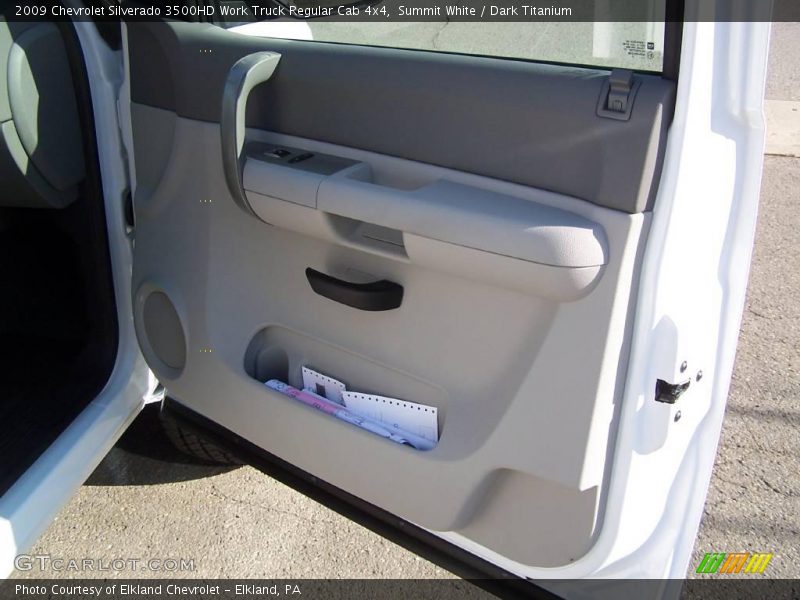 Summit White / Dark Titanium 2009 Chevrolet Silverado 3500HD Work Truck Regular Cab 4x4