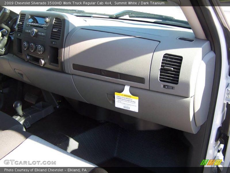 Summit White / Dark Titanium 2009 Chevrolet Silverado 3500HD Work Truck Regular Cab 4x4