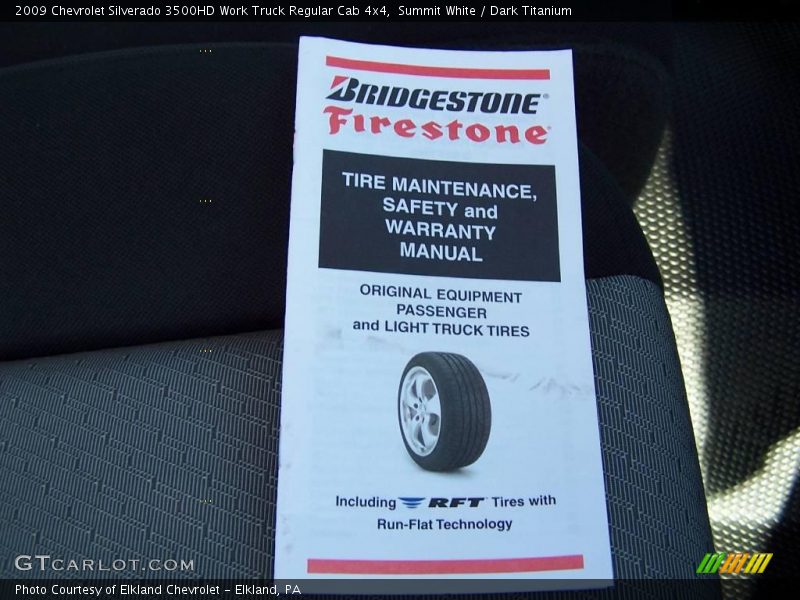 Summit White / Dark Titanium 2009 Chevrolet Silverado 3500HD Work Truck Regular Cab 4x4