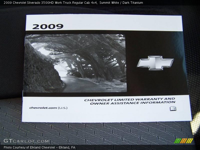 Summit White / Dark Titanium 2009 Chevrolet Silverado 3500HD Work Truck Regular Cab 4x4