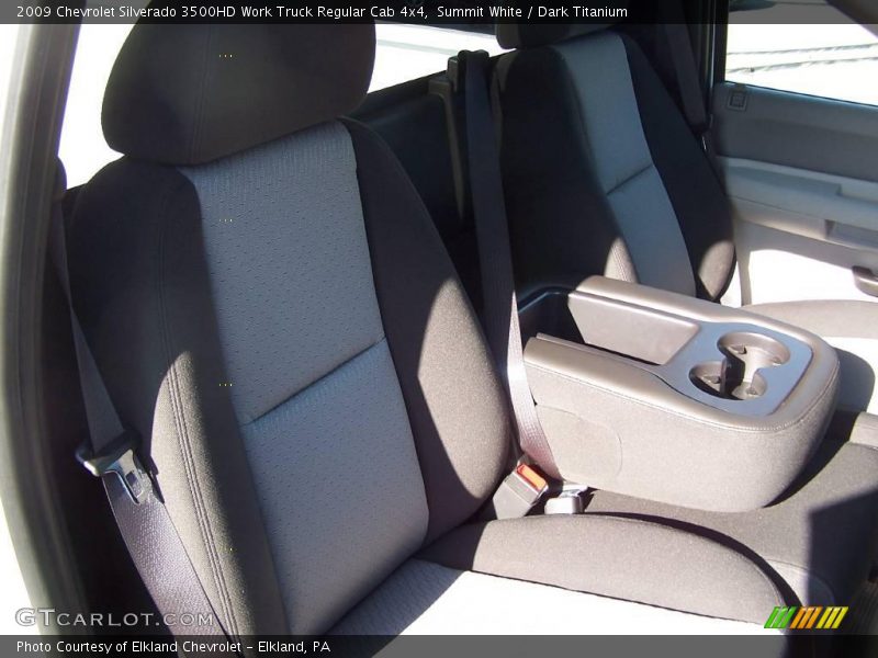Summit White / Dark Titanium 2009 Chevrolet Silverado 3500HD Work Truck Regular Cab 4x4