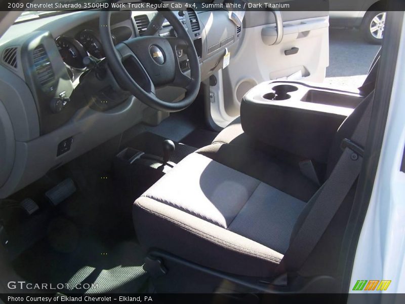 Summit White / Dark Titanium 2009 Chevrolet Silverado 3500HD Work Truck Regular Cab 4x4