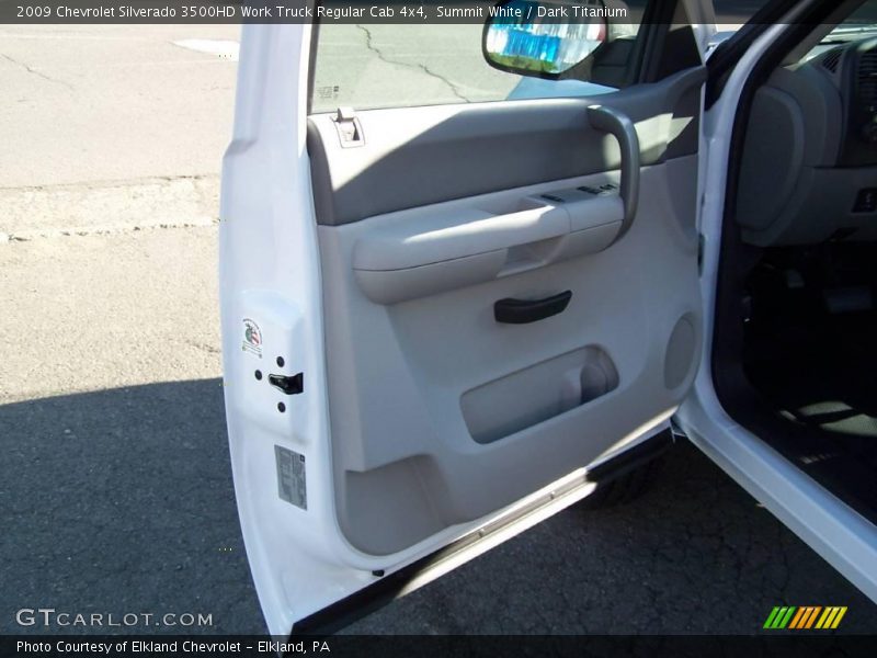 Summit White / Dark Titanium 2009 Chevrolet Silverado 3500HD Work Truck Regular Cab 4x4