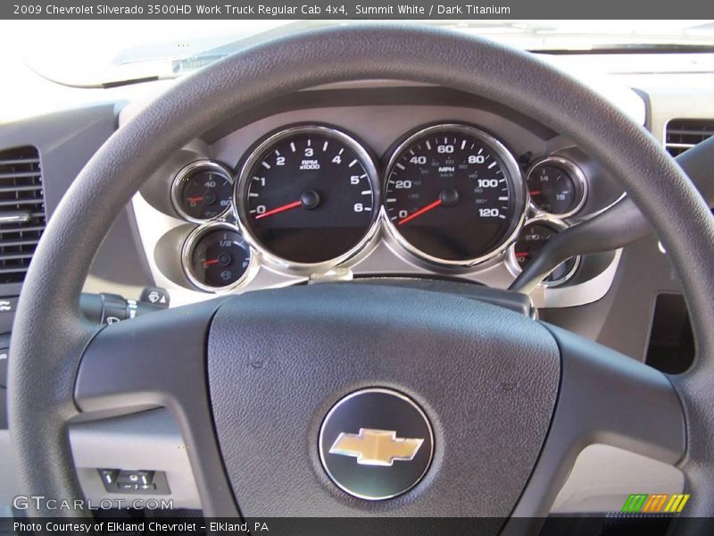Summit White / Dark Titanium 2009 Chevrolet Silverado 3500HD Work Truck Regular Cab 4x4