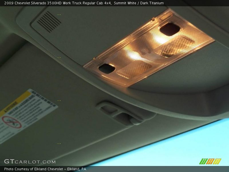 Summit White / Dark Titanium 2009 Chevrolet Silverado 3500HD Work Truck Regular Cab 4x4