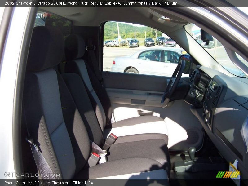 Summit White / Dark Titanium 2009 Chevrolet Silverado 3500HD Work Truck Regular Cab 4x4