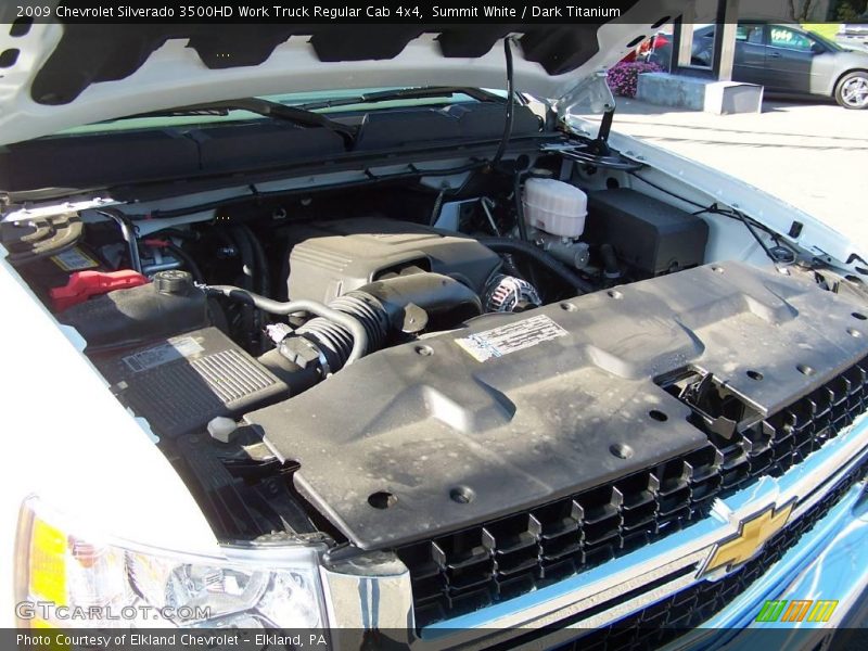 Summit White / Dark Titanium 2009 Chevrolet Silverado 3500HD Work Truck Regular Cab 4x4