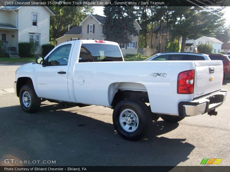 Summit White / Dark Titanium 2009 Chevrolet Silverado 3500HD Work Truck Regular Cab 4x4