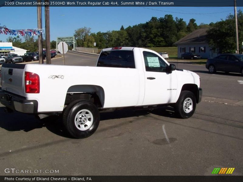 Summit White / Dark Titanium 2009 Chevrolet Silverado 3500HD Work Truck Regular Cab 4x4