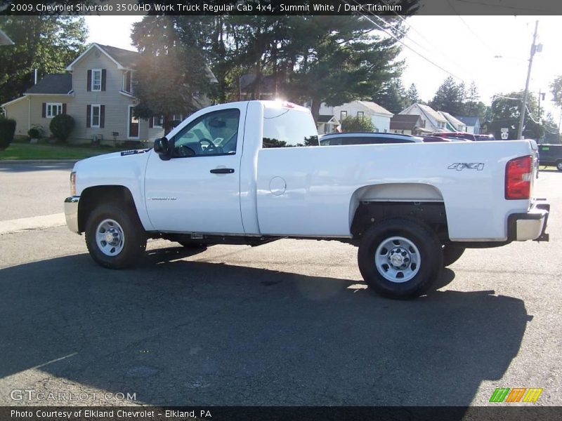 Summit White / Dark Titanium 2009 Chevrolet Silverado 3500HD Work Truck Regular Cab 4x4