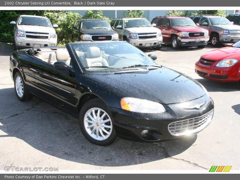 Black / Dark Slate Gray 2002 Chrysler Sebring LXi Convertible