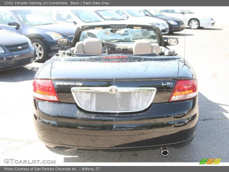 Black / Dark Slate Gray 2002 Chrysler Sebring LXi Convertible
