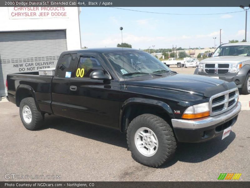 Black / Agate 2000 Dodge Dakota SLT Extended Cab 4x4