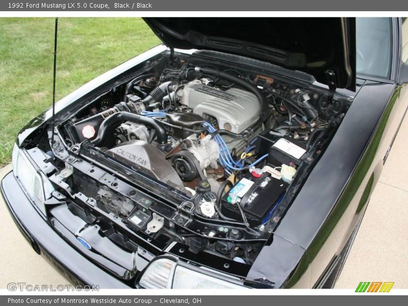 Black / Black 1992 Ford Mustang LX 5.0 Coupe