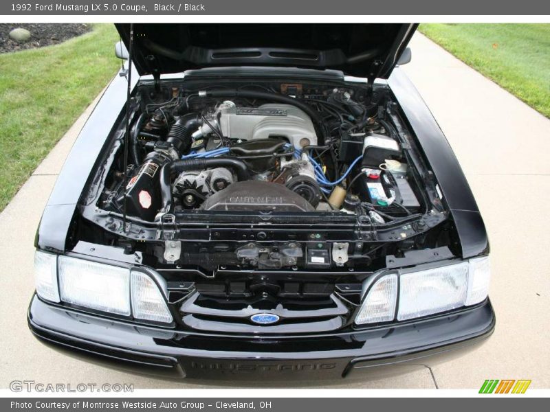 Black / Black 1992 Ford Mustang LX 5.0 Coupe