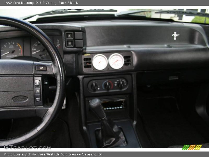 Black / Black 1992 Ford Mustang LX 5.0 Coupe