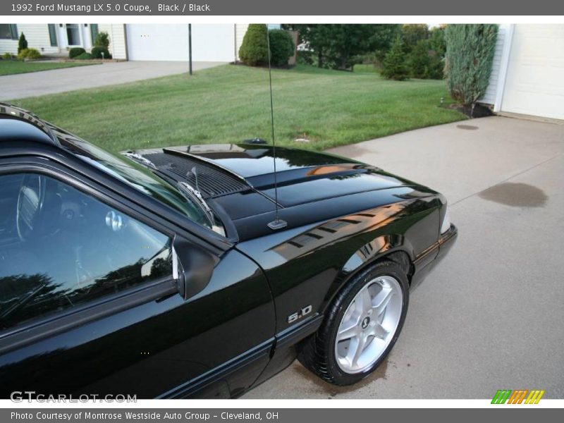 Black / Black 1992 Ford Mustang LX 5.0 Coupe