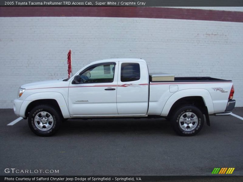 Super White / Graphite Gray 2005 Toyota Tacoma PreRunner TRD Access Cab