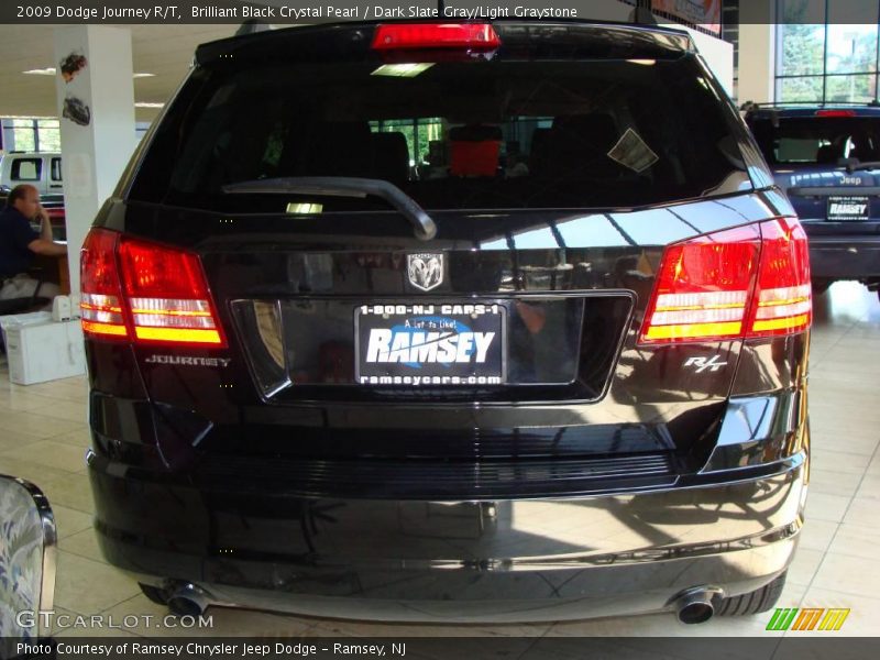 Brilliant Black Crystal Pearl / Dark Slate Gray/Light Graystone 2009 Dodge Journey R/T