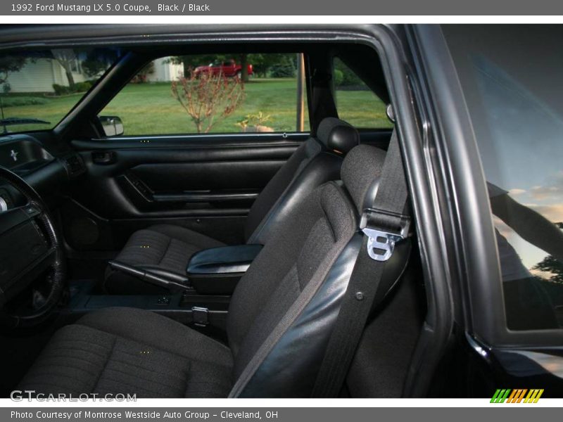 Black / Black 1992 Ford Mustang LX 5.0 Coupe