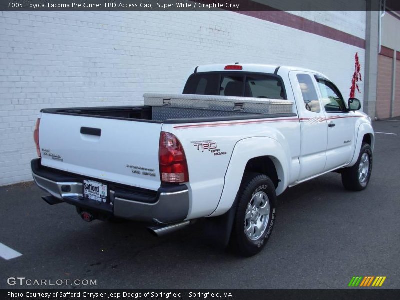 Super White / Graphite Gray 2005 Toyota Tacoma PreRunner TRD Access Cab