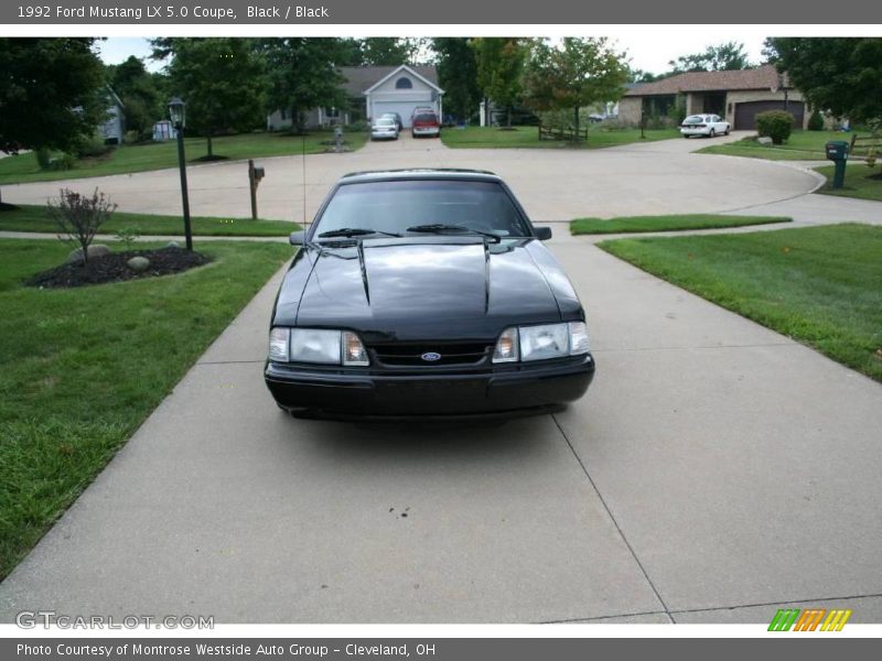 Black / Black 1992 Ford Mustang LX 5.0 Coupe